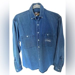 🔥🔥🔥Harley Davidson Vintage Corduroy Button Down Man’s Shirt